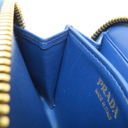PRADA Saffiano Logo Hardware coin purse Leather Ladies [Used]