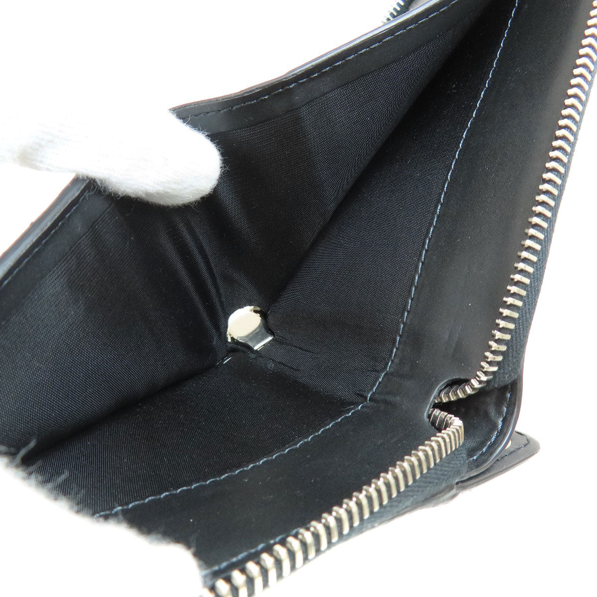 VALENTINO GARAVANI logo Bifold Wallet with Coin Pocket Leather Ladies [Used]