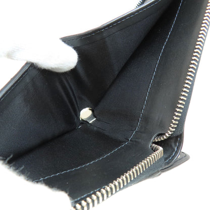 VALENTINO GARAVANI logo Bifold Wallet with Coin Pocket Leather Ladies [Used]