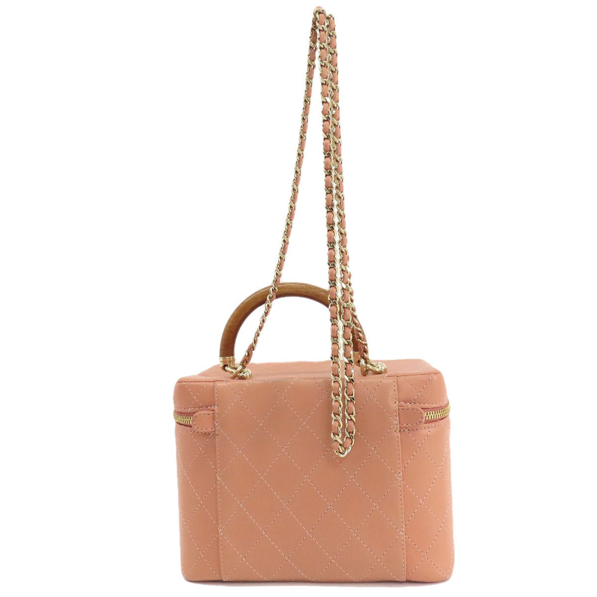 CHANEL Vanity 2WAY GoldHardware Handbag Calf Ladies [Used]