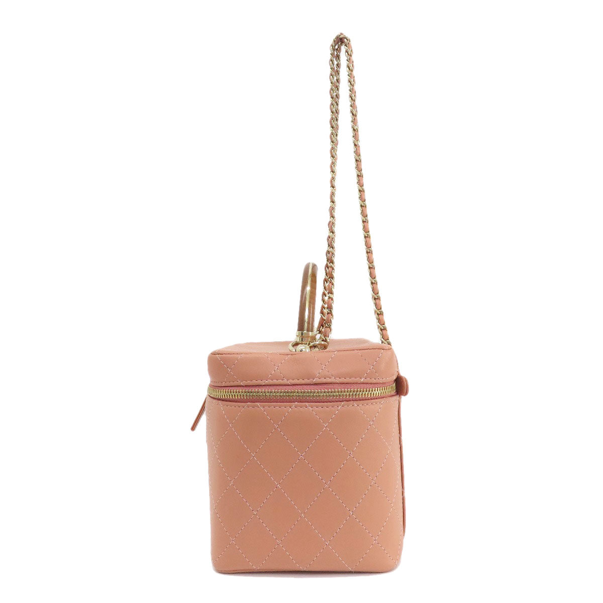 CHANEL Vanity 2WAY GoldHardware Handbag Calf Ladies [Used]