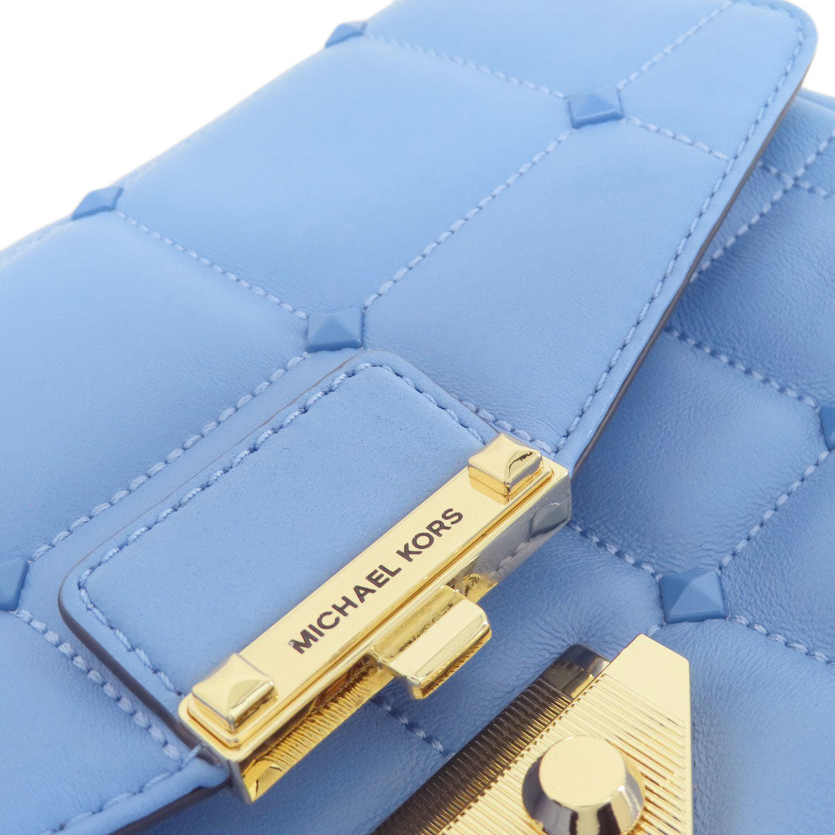 Michael Kors Quilted Studded ChainShoulder Shoulder Bag Leather Ladies [Used]