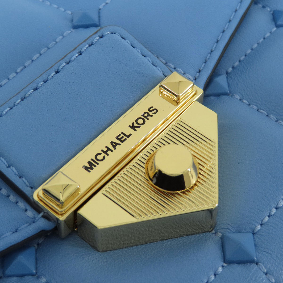 Michael Kors Quilted Studded ChainShoulder Shoulder Bag Leather Ladies [Used]