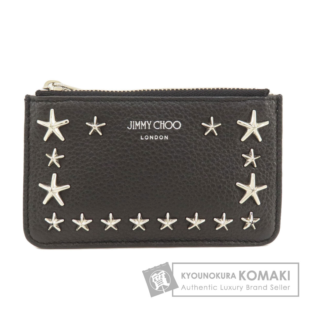 Jimmy Choo Star motif coin purse Leather Ladies [Used]