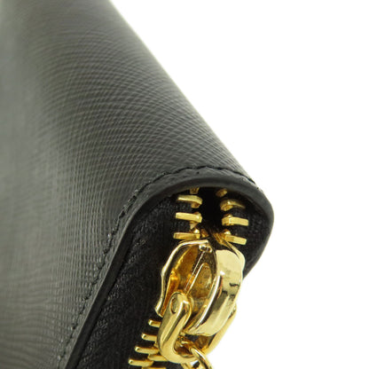 PRADA Saffiano Logo Hardware coin purse Leather Ladies [Used]