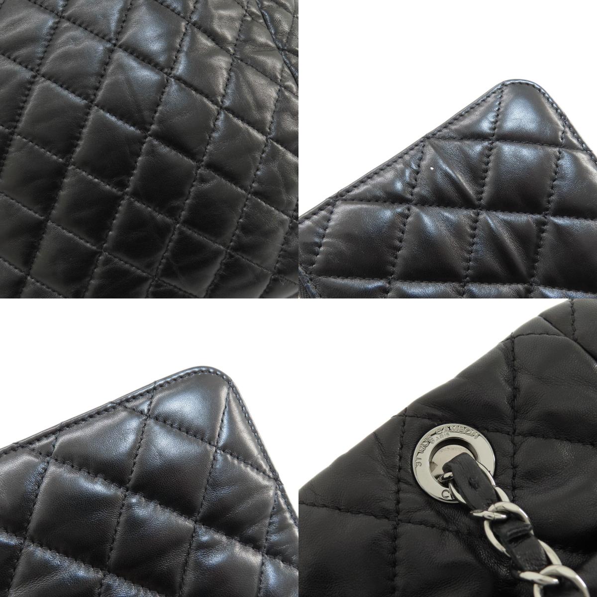 CHANEL Matelasse SilverHardware Tote Bag Lambskin Ladies [Used]