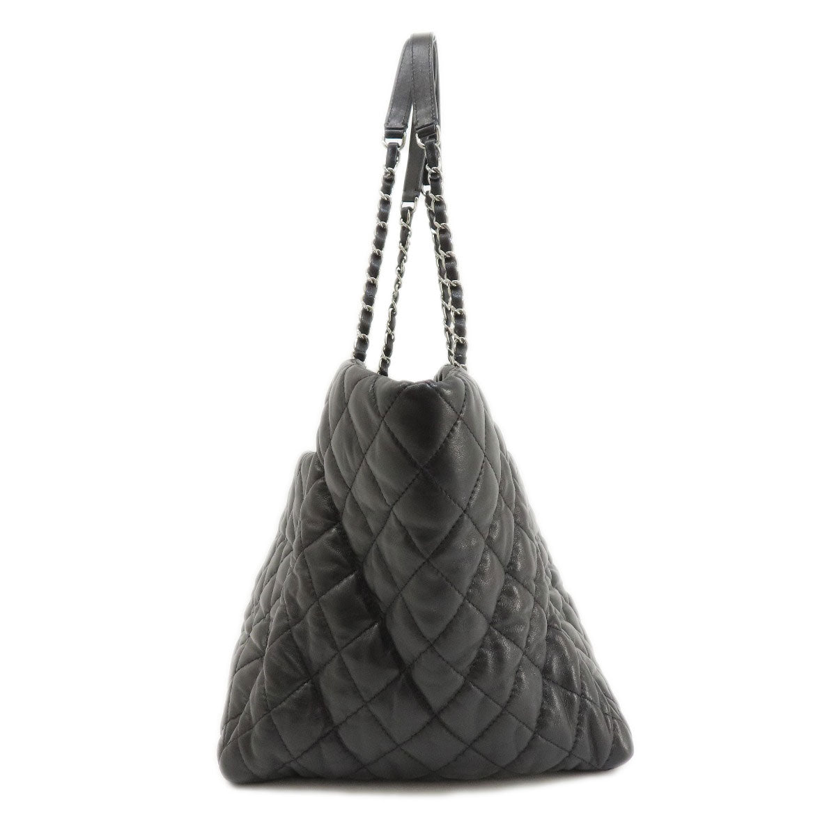 CHANEL Matelasse SilverHardware Tote Bag Lambskin Ladies [Used]