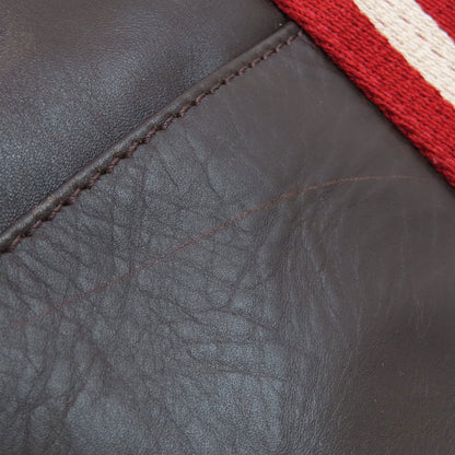 BALLY Barry Stripe Tote Bag Leather Ladies [Used]