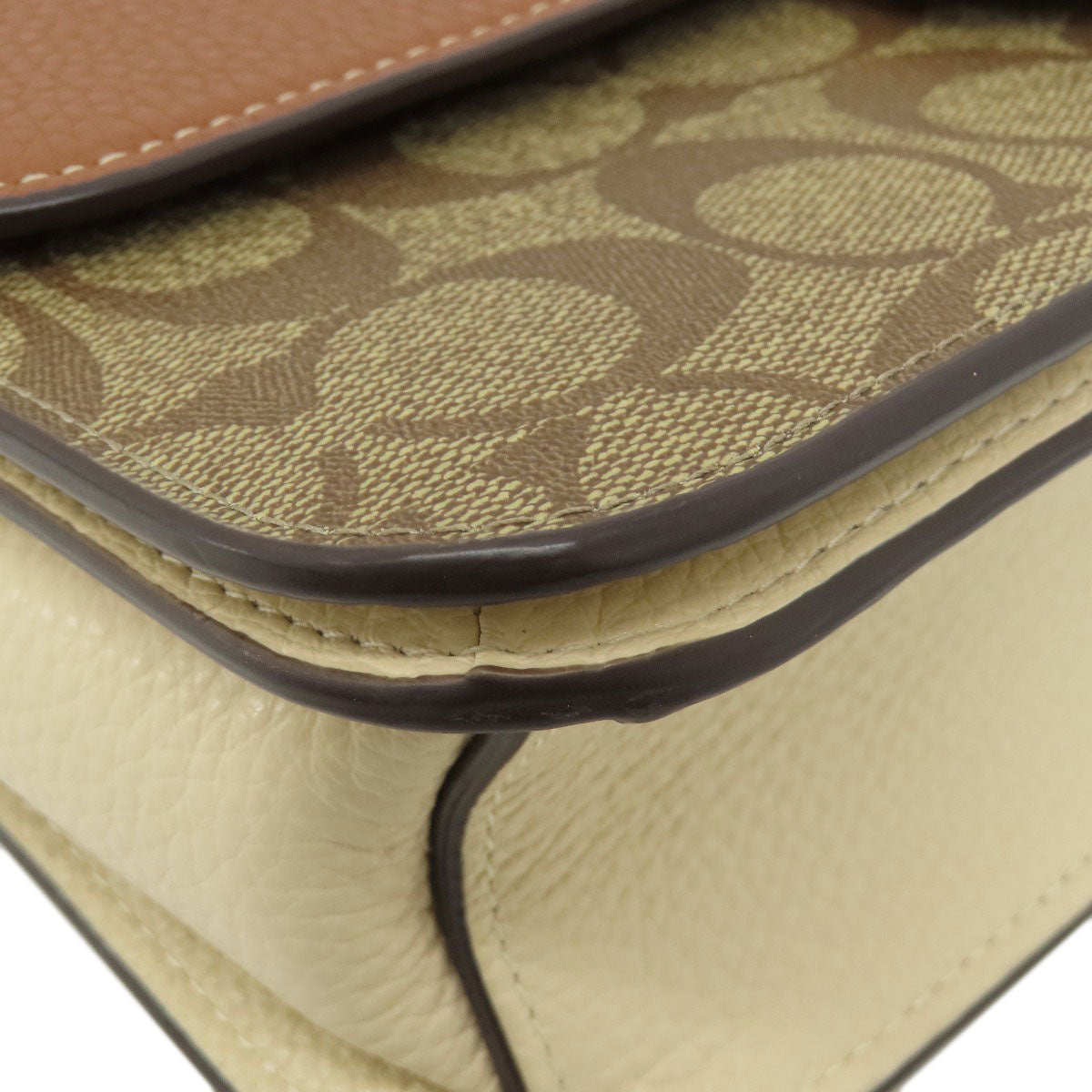COACH CE560 Morgan Shoulder Bag in Color Block Signature Shoulder Bag PVC LeatherLadies [Used]