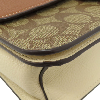 COACH CE560 Morgan Shoulder Bag in Color Block Signature Shoulder Bag PVC LeatherLadies [Used]