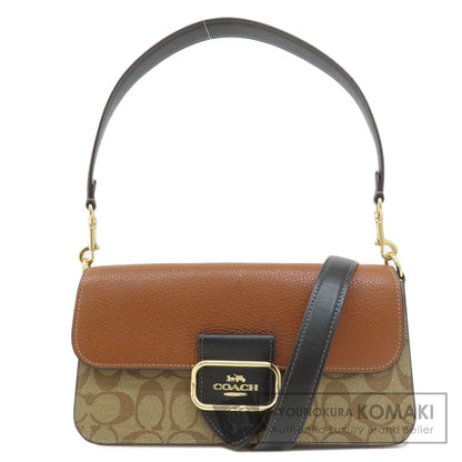 COACH CE560 Morgan Shoulder Bag in Color Block Signature Shoulder Bag PVC LeatherLadies [Used]