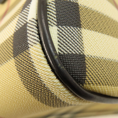 BURBERRY Nova Check Handbag PVC Ladies [Used]