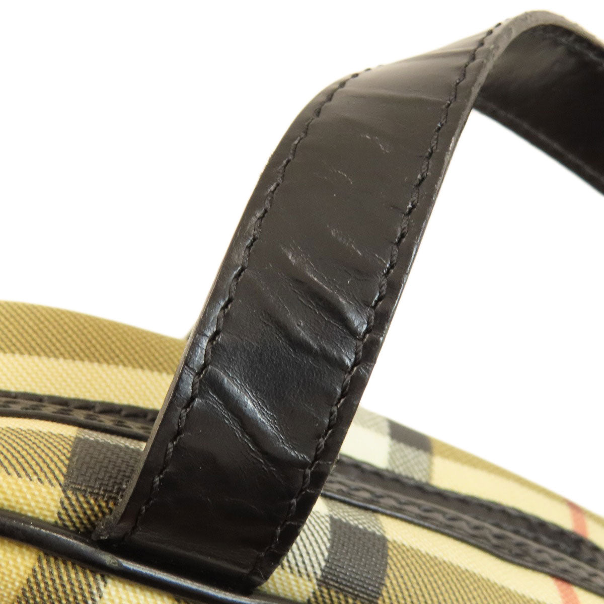 BURBERRY Nova Check Handbag PVC Ladies [Used]