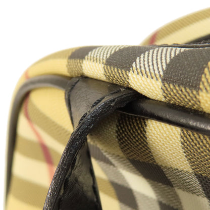 BURBERRY Nova Check Handbag PVC Ladies [Used]