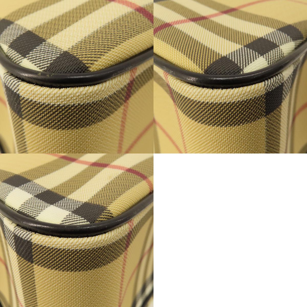 BURBERRY Nova Check Handbag PVC Ladies [Used]