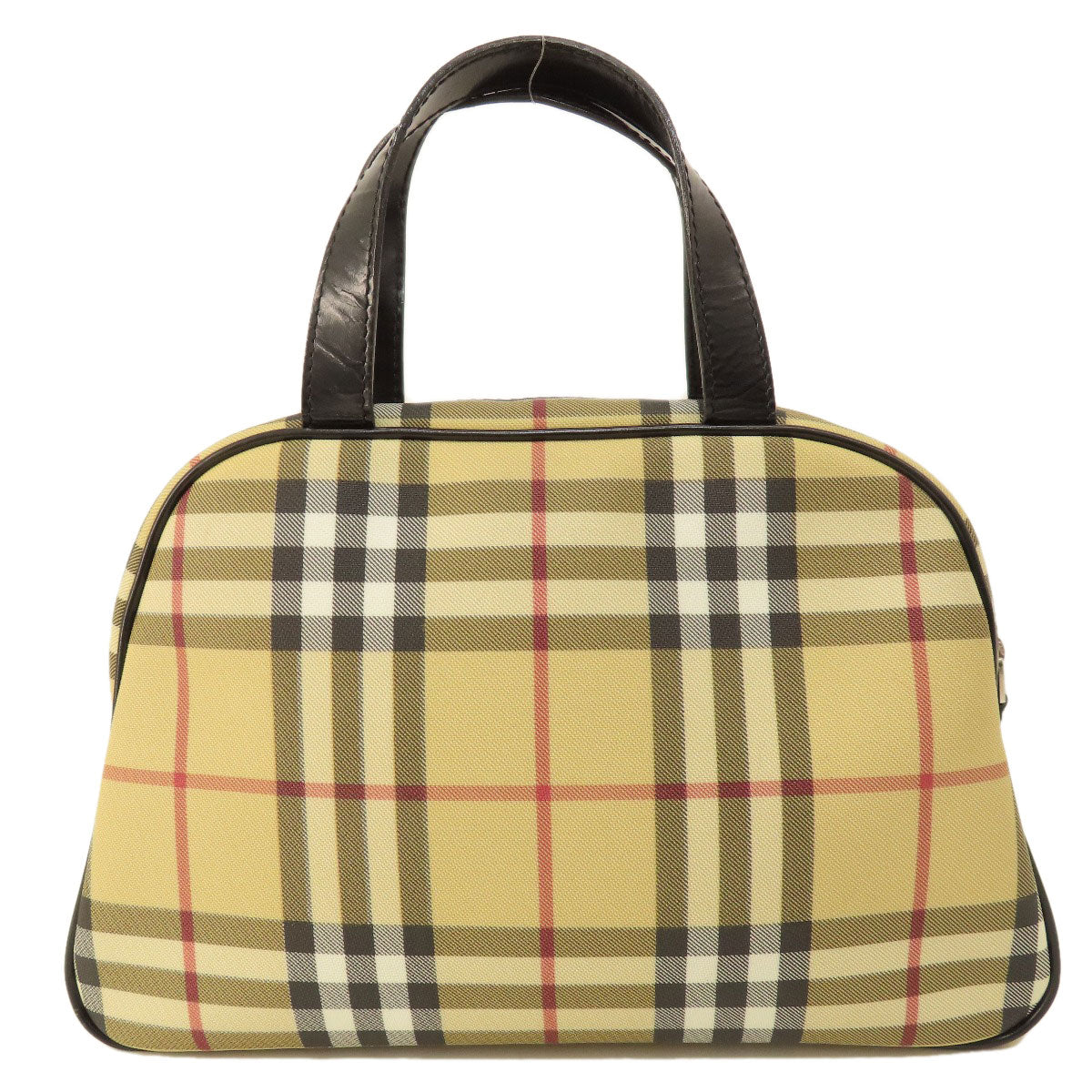 BURBERRY Nova Check Handbag PVC Ladies [Used]