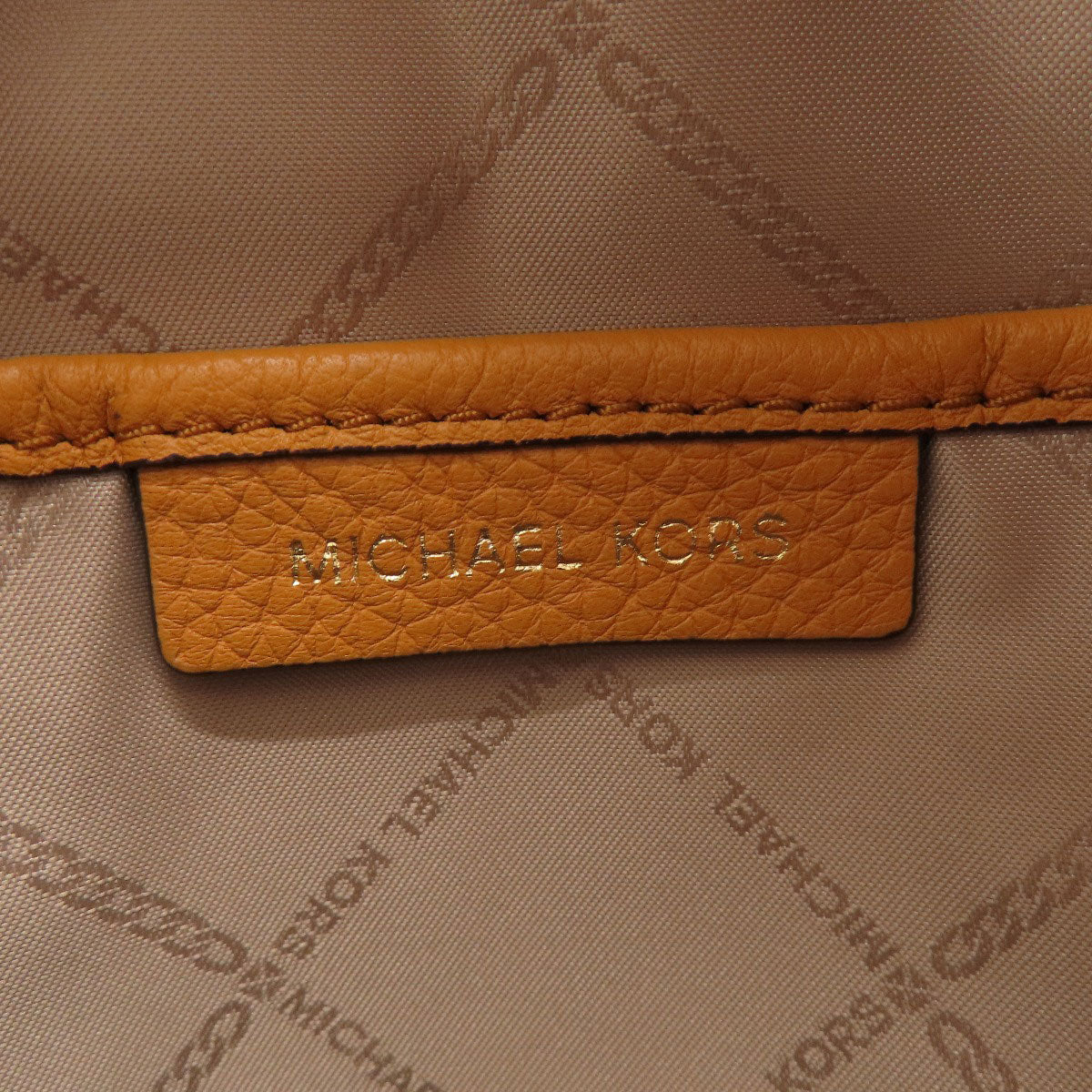 Michael Kors logo Backpack Â· Daypack Leather Ladies [Used]