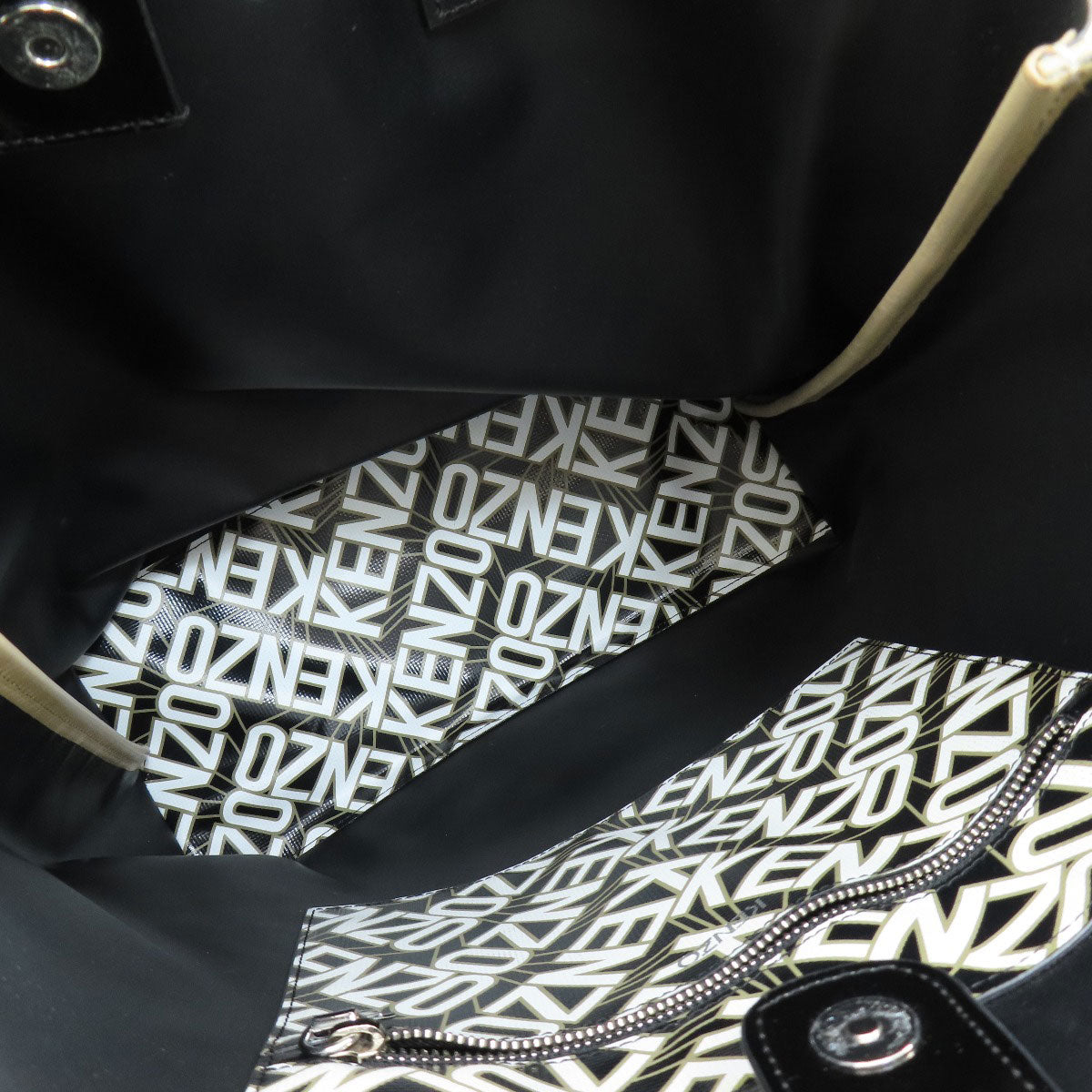 KENZO logo Tote Bag PVC Ladies [Used]