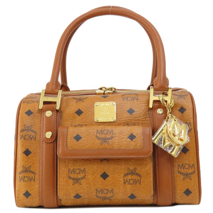 MCM logo Boston bag PVC Ladies [Used]