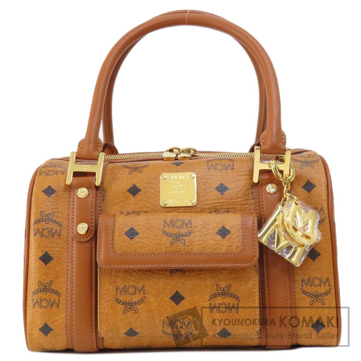 MCM logo Boston bag PVC Ladies [Used]