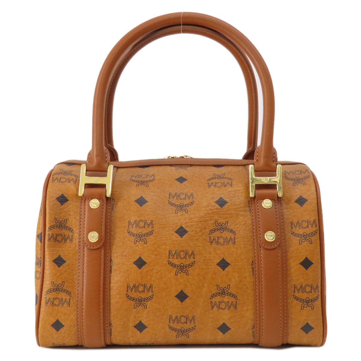 エムシーエム ロゴ ボストンバッグ PVC レディース 【中古】【MCM】