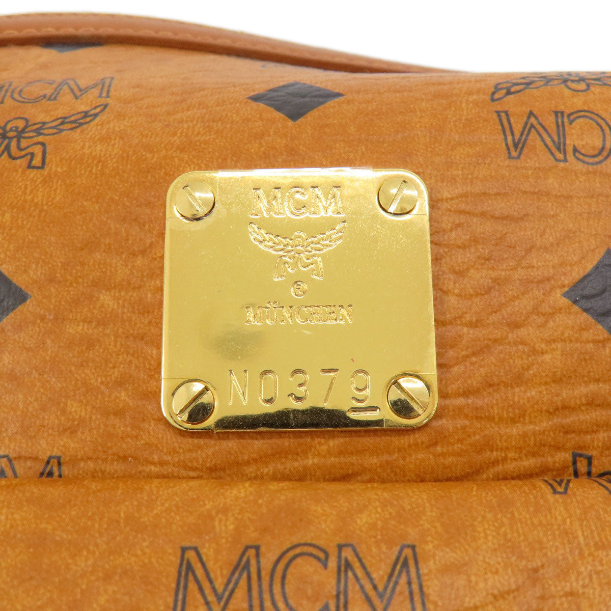 MCM logo Boston bag PVC Ladies [Used]