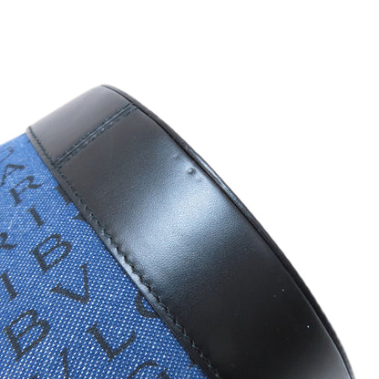 BVLGARI Logomania B-zero1 Handbag Denim Ladies [Used]