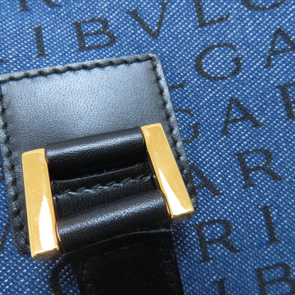 BVLGARI Logomania B-zero1 Handbag Denim Ladies [Used]