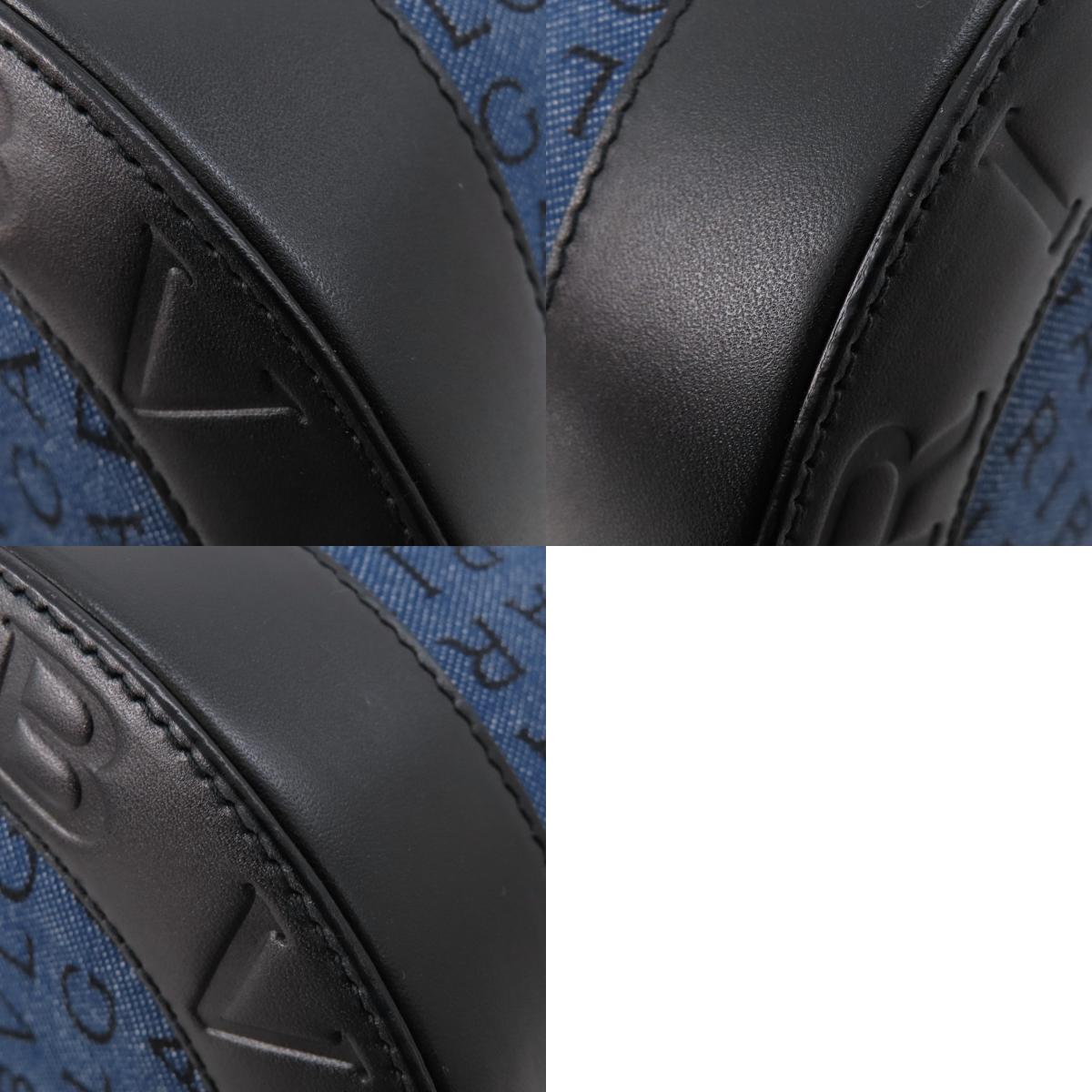 BVLGARI Logomania B-zero1 Handbag Denim Ladies [Used]