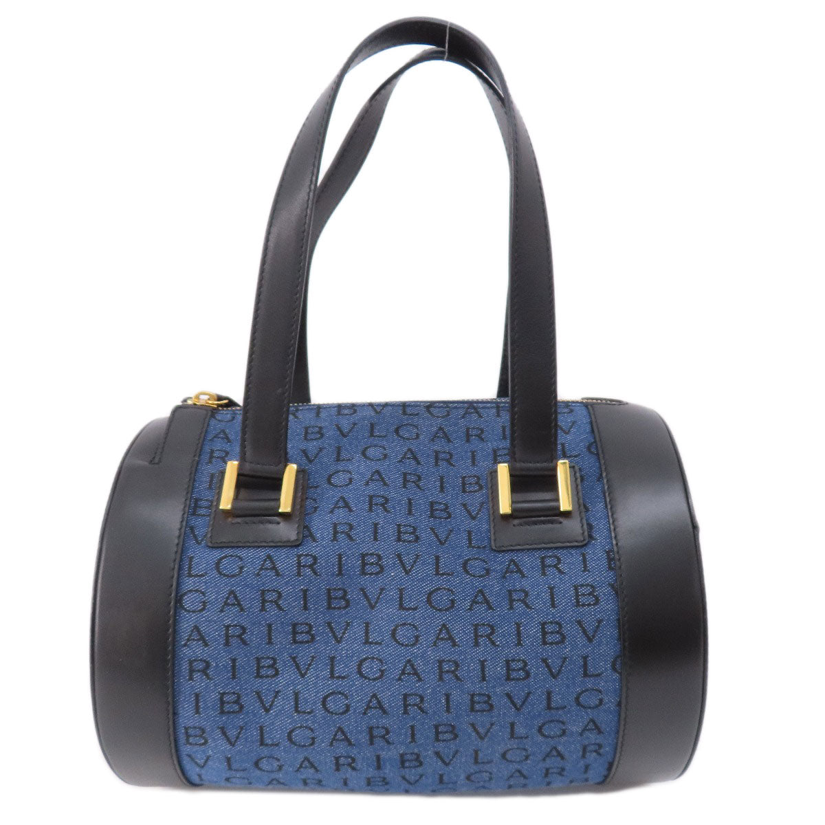 BVLGARI Logomania B-zero1 Handbag Denim Ladies [Used]