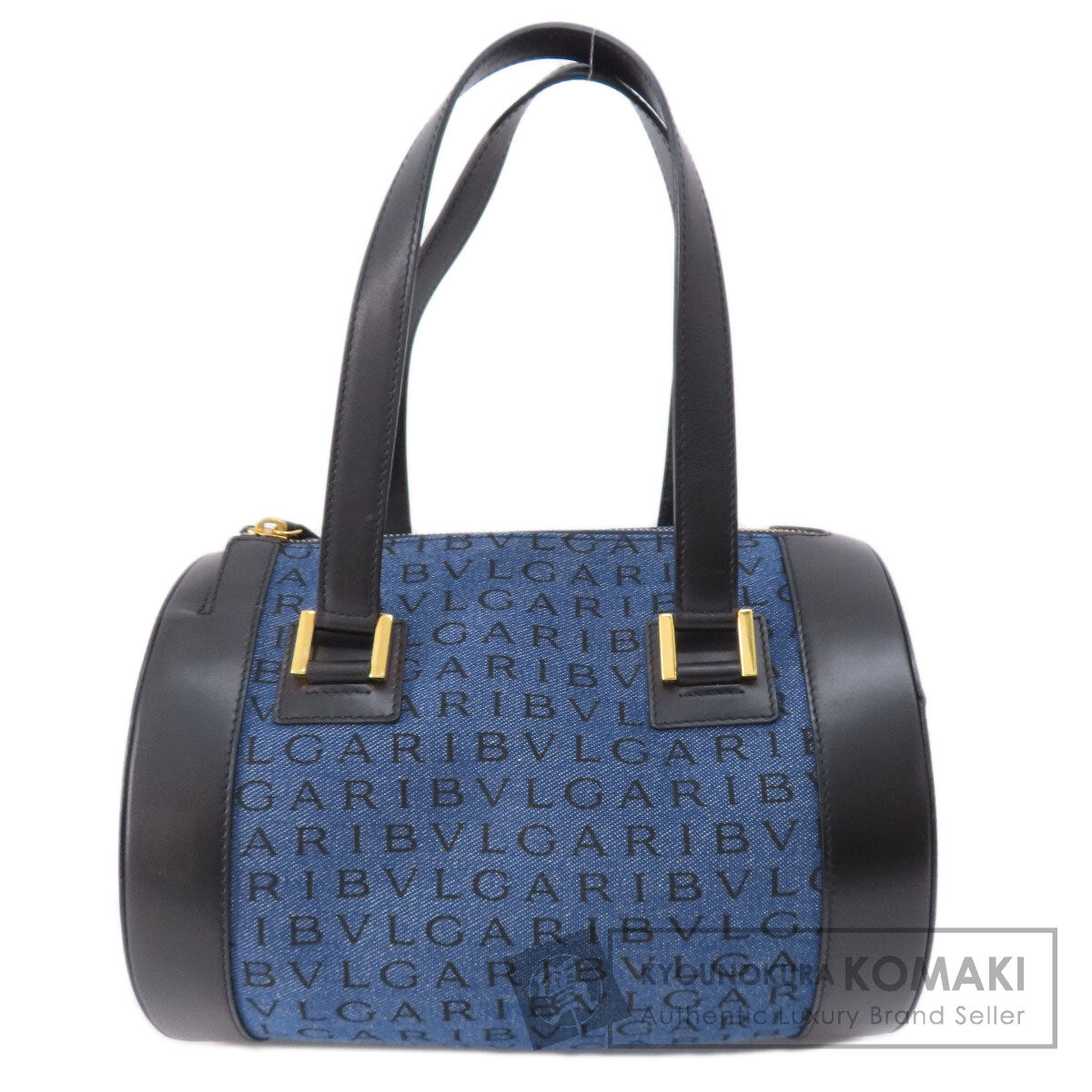 BVLGARI Logomania B-zero1 Handbag Denim Ladies [Used]