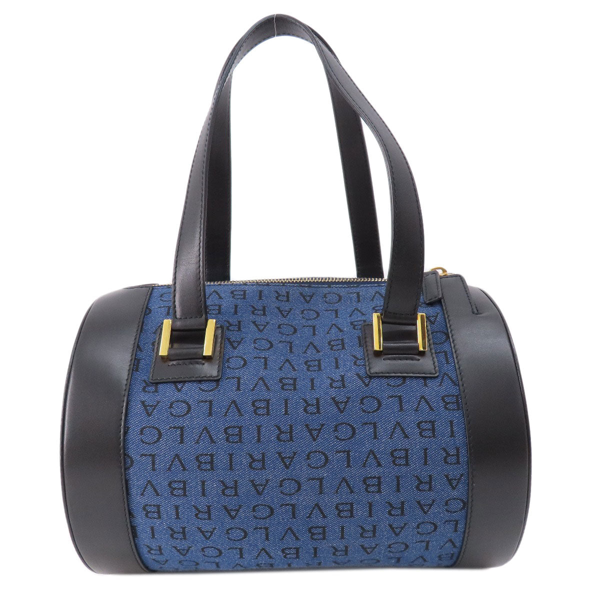 BVLGARI Logomania B-zero1 Handbag Denim Ladies [Used]
