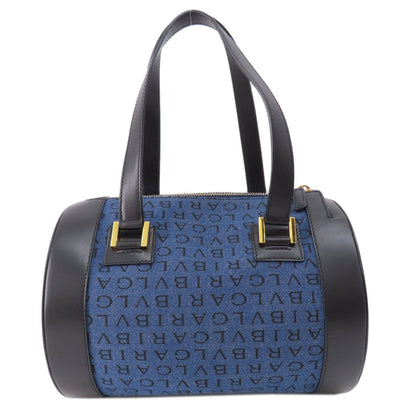 BVLGARI Logomania B-zero1 Handbag Denim Ladies [Used]
