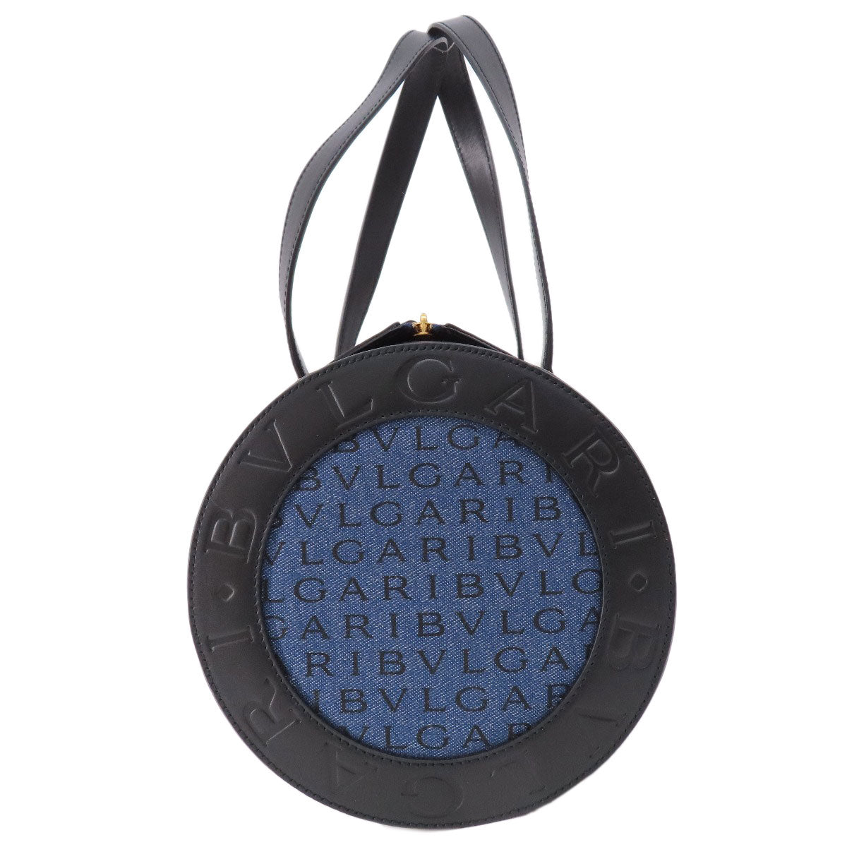 BVLGARI Logomania B-zero1 Handbag Denim Ladies [Used]