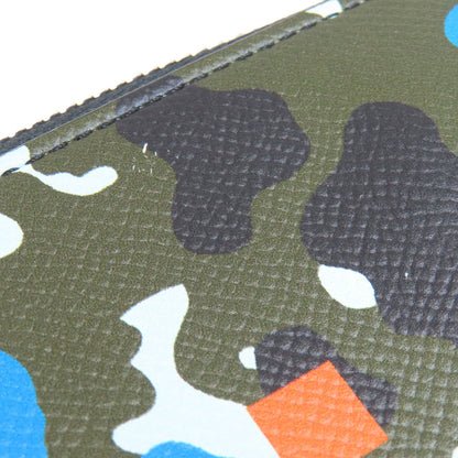 BURBERRY Camouflage pattern Long wallet (with coin pocket) PVC Ladies [Used]