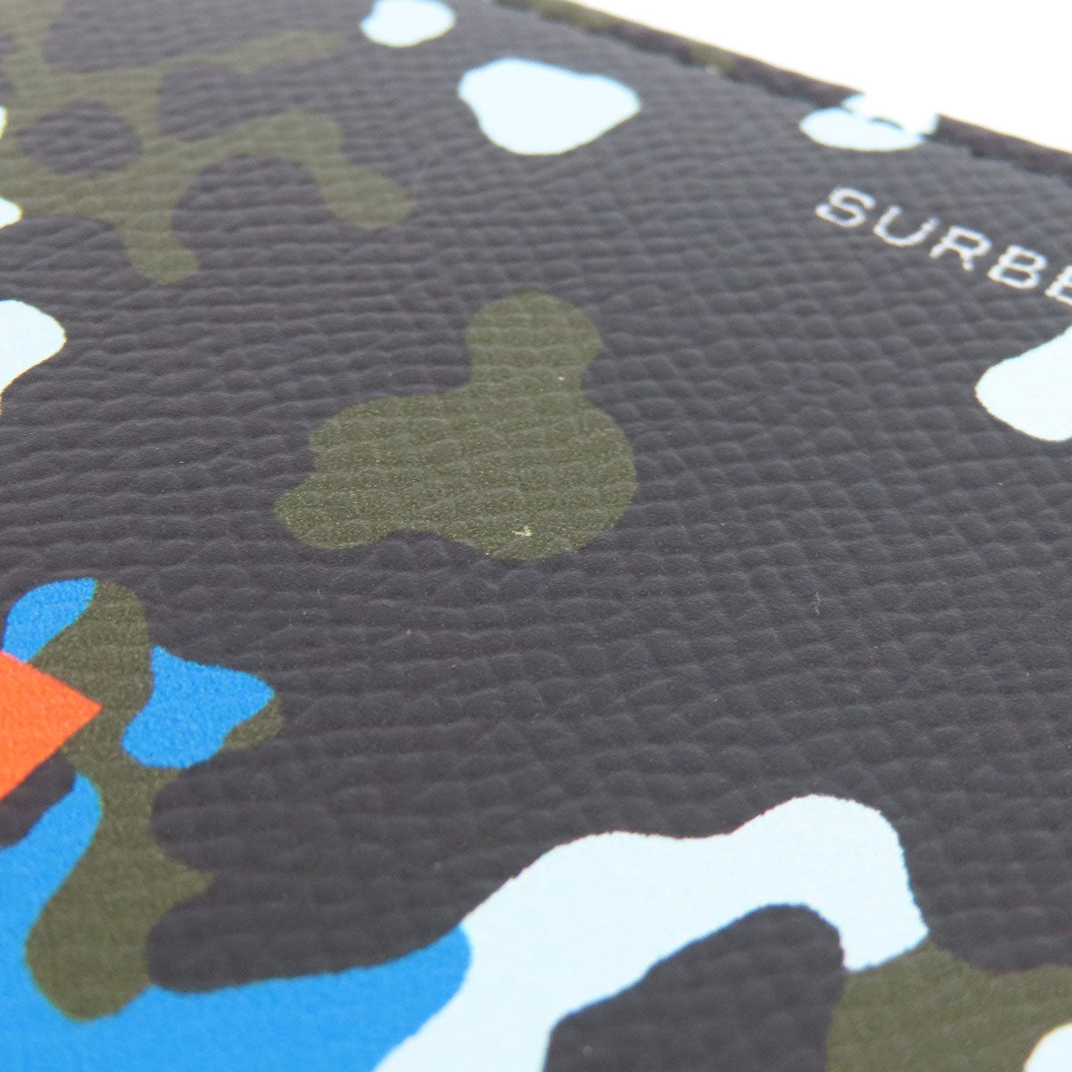 BURBERRY Camouflage pattern Long wallet (with coin pocket) PVC Ladies [Used]