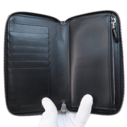 BURBERRY Camouflage pattern Long wallet (with coin pocket) PVC Ladies [Used]