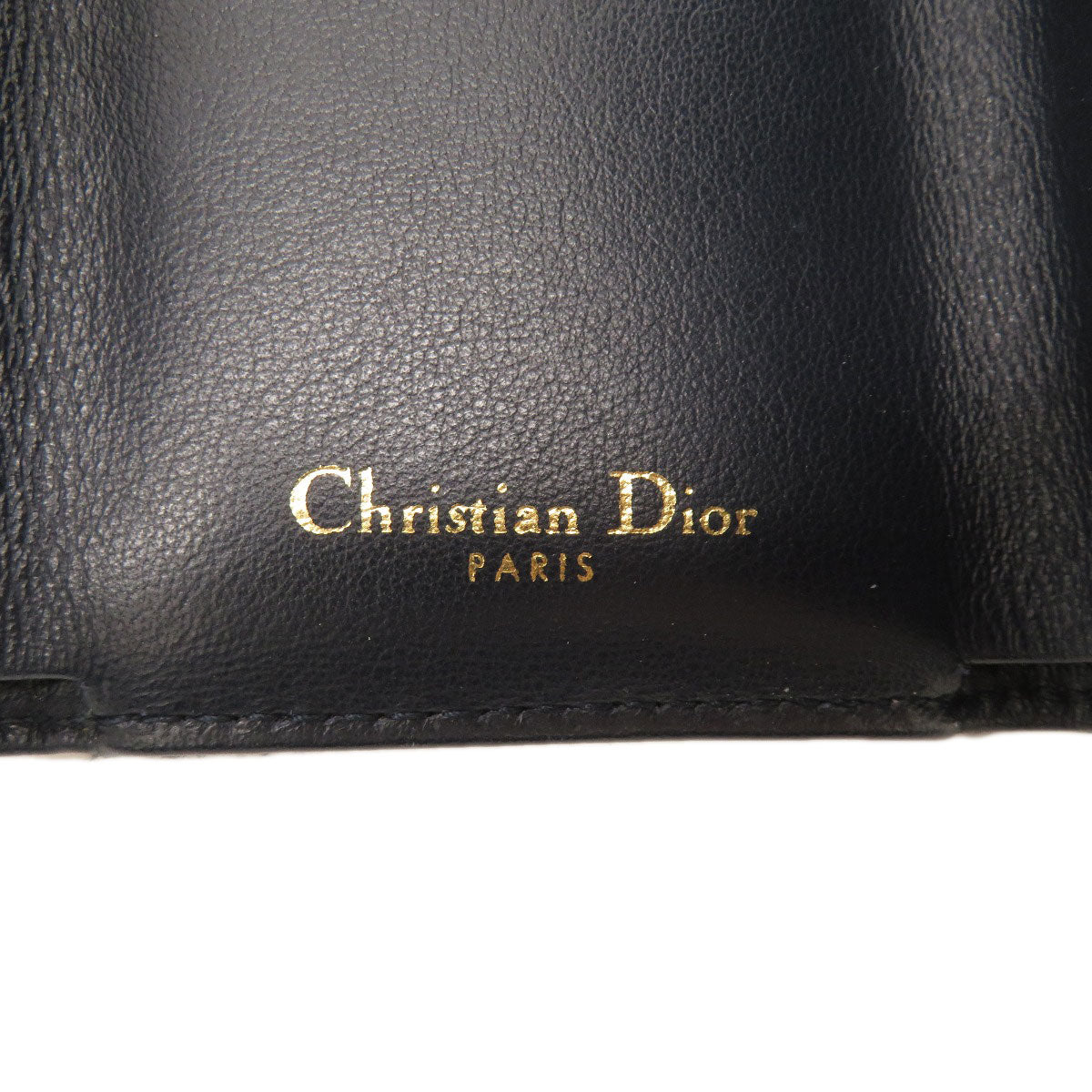 CHRISTIAN DIOR   Bifold Wallet with Coin Pocket Saddle Mini Wallet Trotter Pattern Canvas Ladies