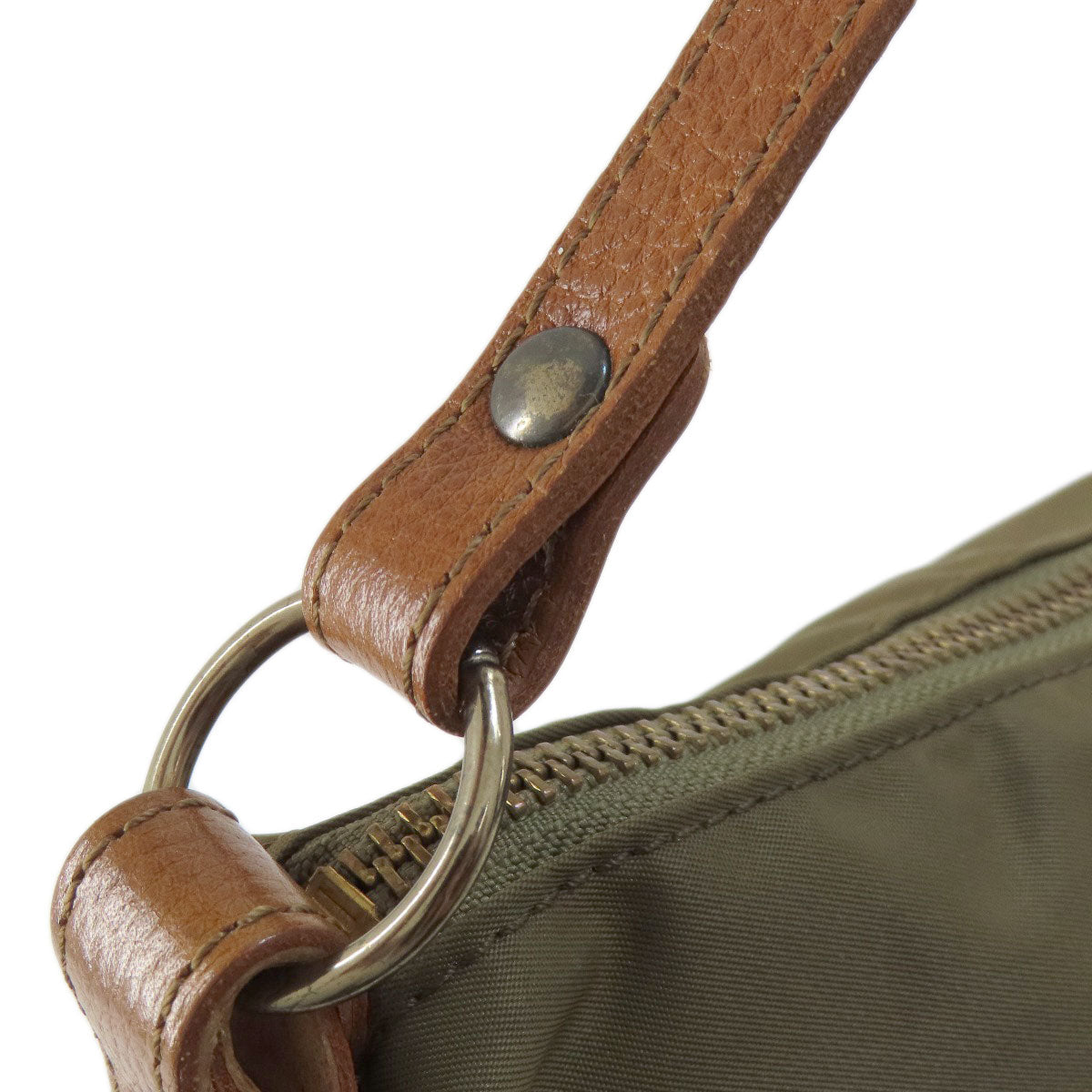 russet Lily crest Handbag Nylon Ladies [Used]