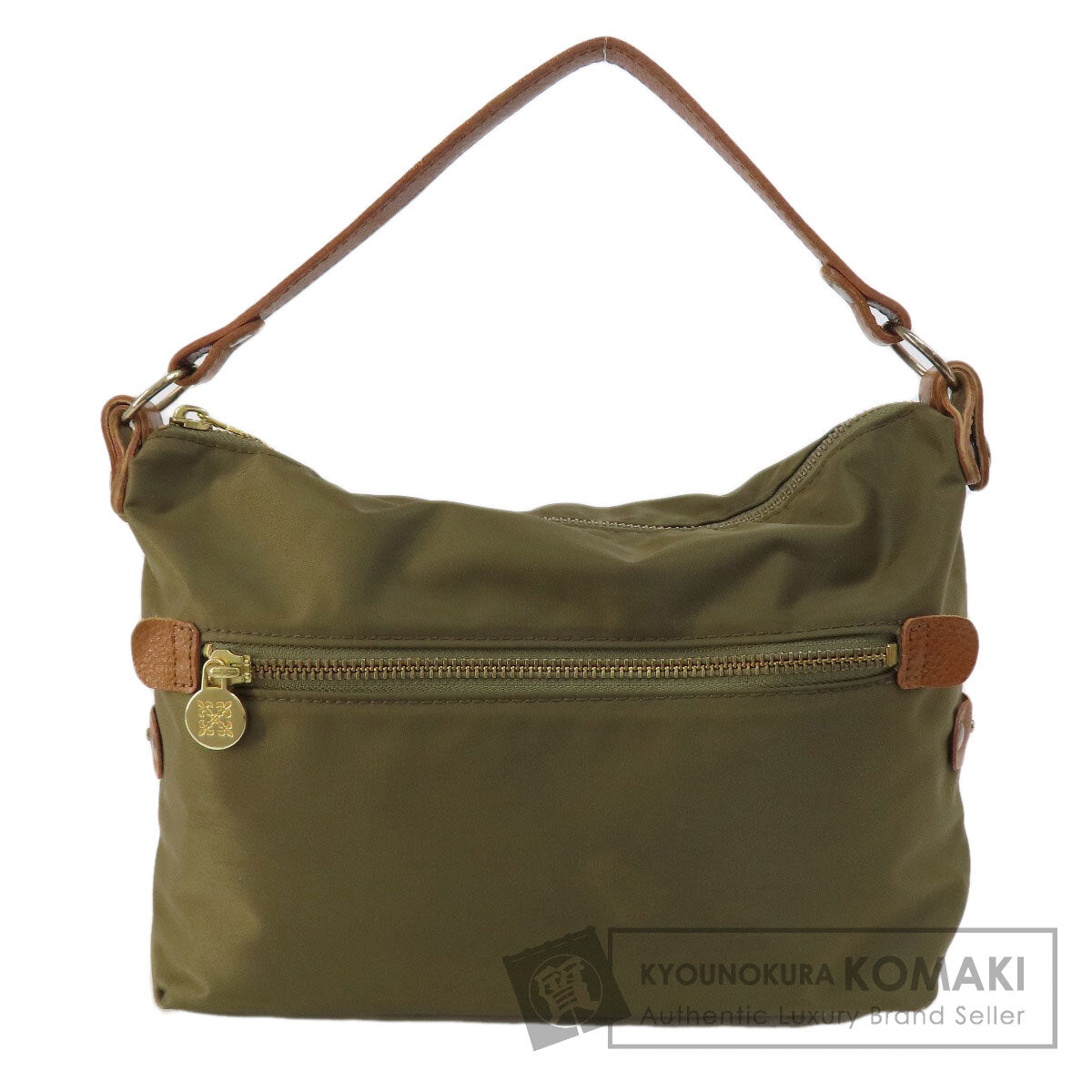 russet Lily crest Handbag Nylon Ladies [Used]