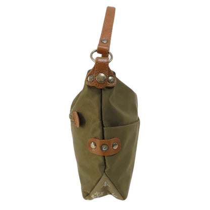 russet Lily crest Handbag Nylon Ladies [Used]