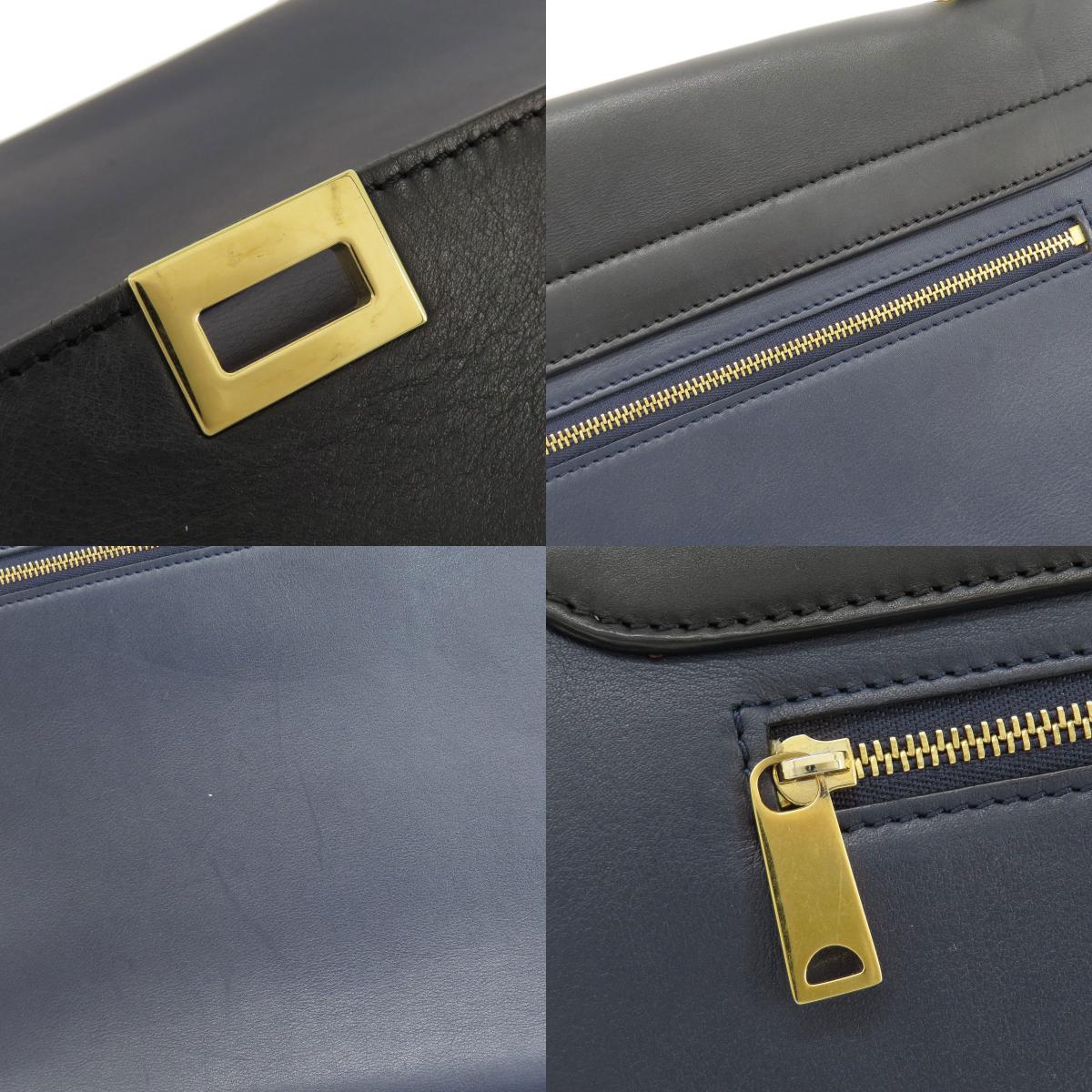 CELINE Trapeze Tote Bag Leather CanvasLadies [Used]