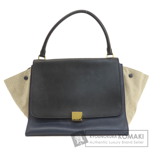 CELINE Trapeze Tote Bag Leather CanvasLadies [Used]