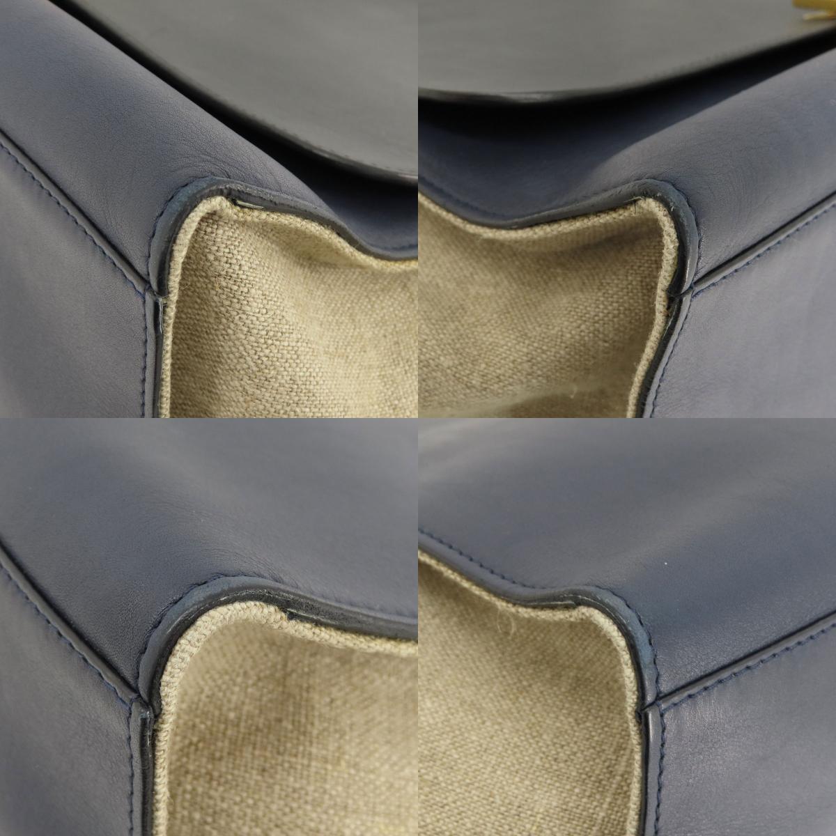 CELINE Trapeze Tote Bag Leather CanvasLadies [Used]