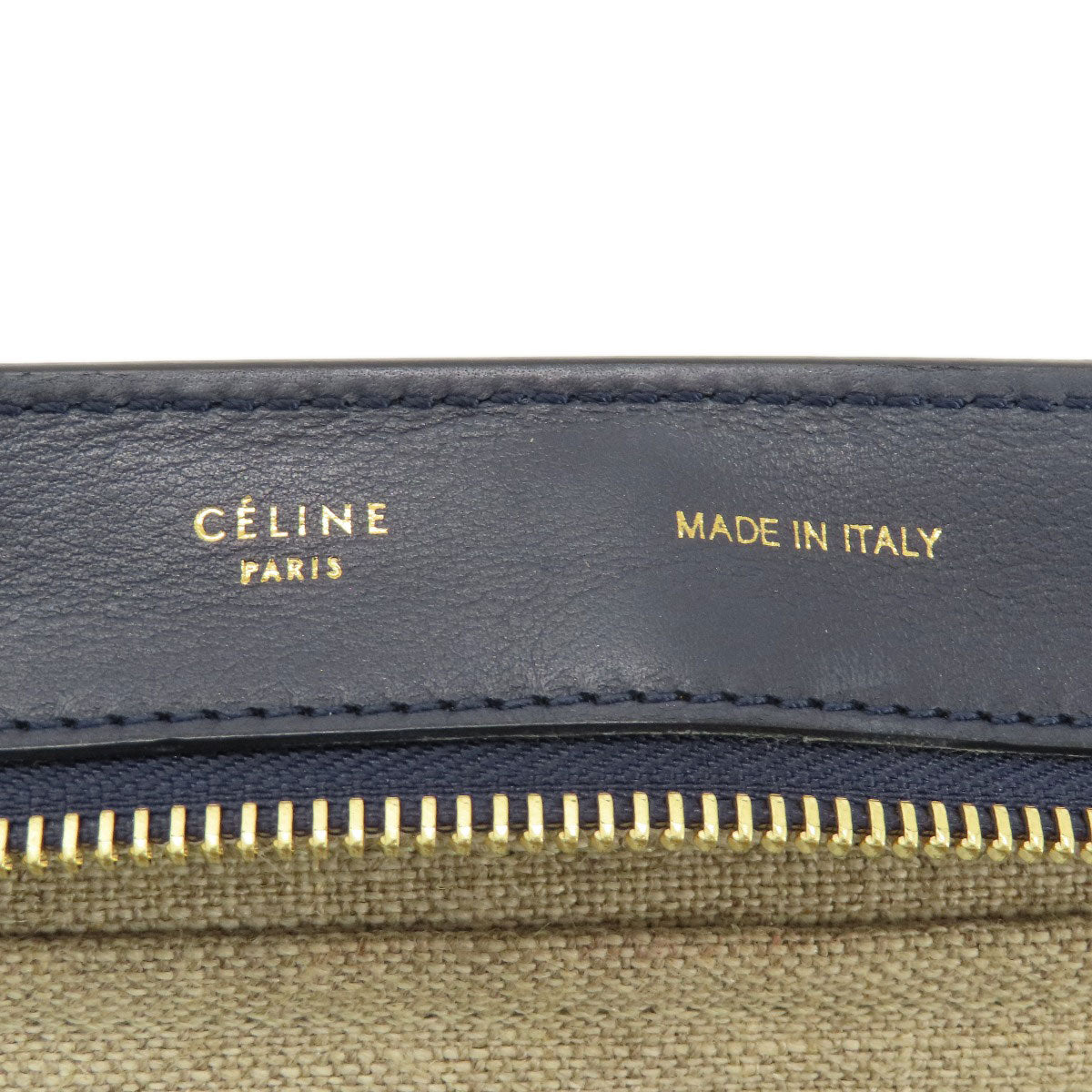 CELINE Trapeze Tote Bag Leather CanvasLadies [Used]