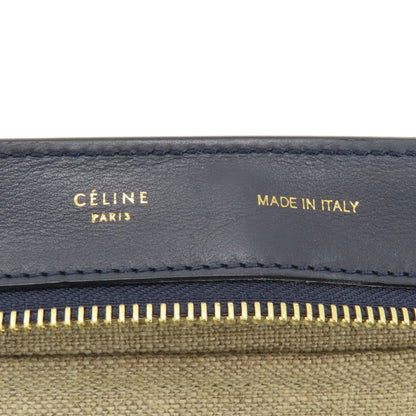 CELINE Trapeze Tote Bag Leather CanvasLadies [Used]