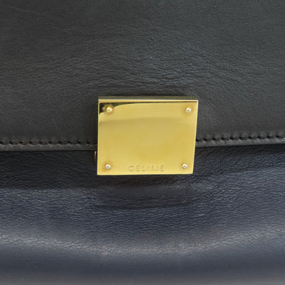 CELINE Trapeze Tote Bag Leather CanvasLadies [Used]