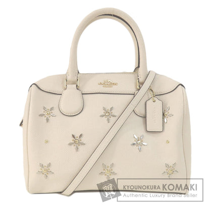 COACH  F73172 Handbag Flower 2WAY Leather Ladies