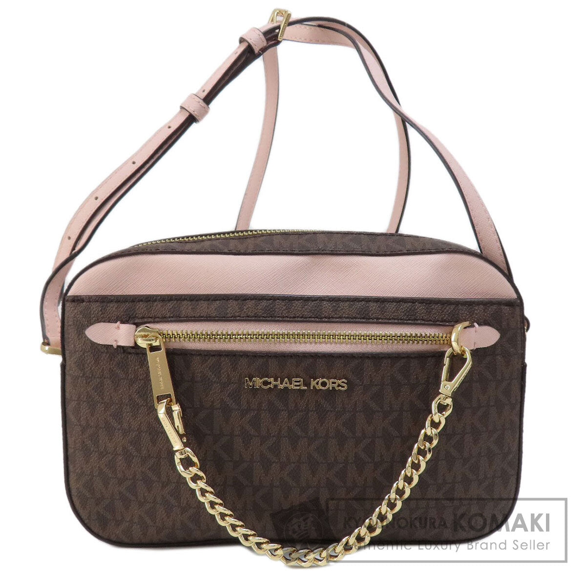 Michael Kors MK signature Shoulder Bag PVC Ladies [Used]