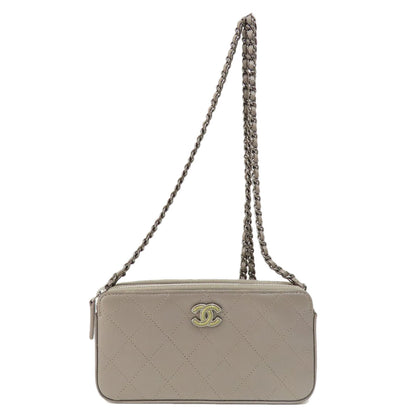 CHANEL   Shoulder Bag Matelasse SilverHardware Calf Ladies